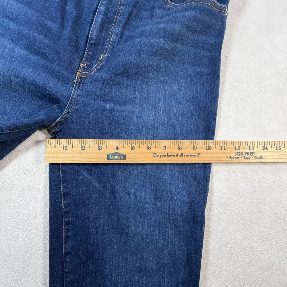 Frame Le Sleek Straight Jeans Womens 34 Malta Dark Wash High Rise MSRP $278